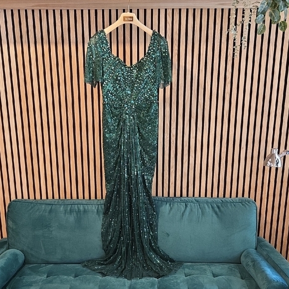 Jenny Packham ANJA RHINESTON e-embellished Gown